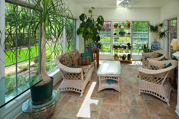 Conservatory furniture in grey