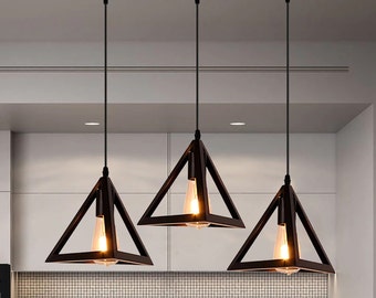 Triangle pendant light